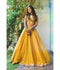 Imposing Designer Online Party Wear Yellow Lehenga For Women