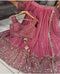 Attractive Pink Color Heavy Sequvnce Work Lehenga Choli Bride