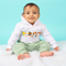 Boys Printed white Hoodie