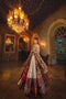 Designer Satin Embroidery Work Bridal Lehenga Bride