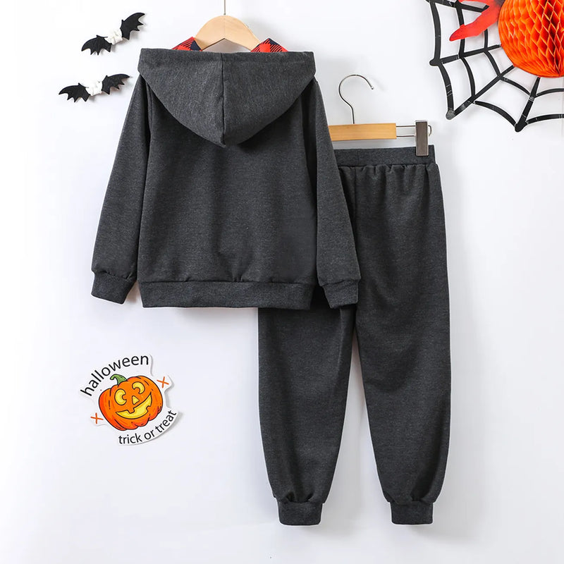 dark grey hoody t-shirt and pants for boys