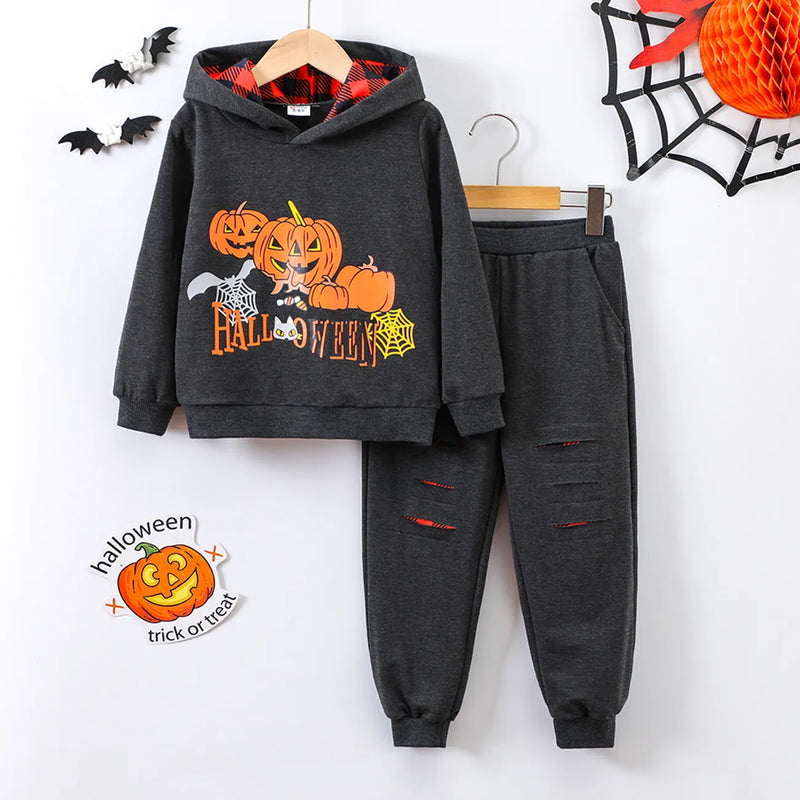 dark grey hoody t-shirt and pants for boys