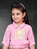 Girls pink Basic Jumpsuit