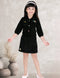 Girls black 3 Pcs Corduroy Co-Ord Set