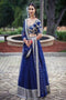 Charismatic Designer Blue Color Printed Embroidery Work Lehenga With Jacket