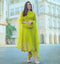 Parrot Color Salwar Heavy Weaving Salwar Suit