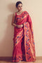 Pink Designer Soft Silk Saree Fashion